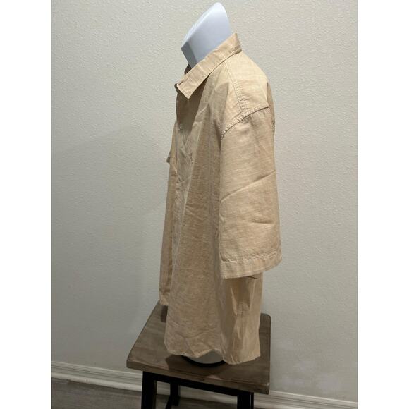 Tommy Bahama Mens Casual Button Down Shirt Collared Natural Color Size XL New - Picture 3 of 5